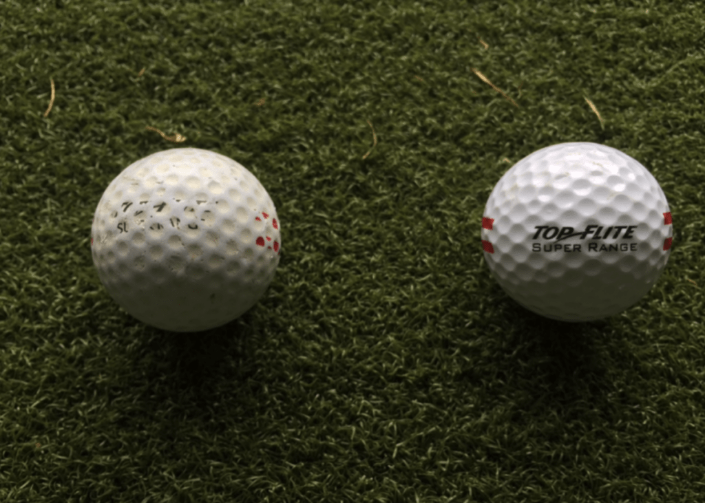 do range balls travel less distance